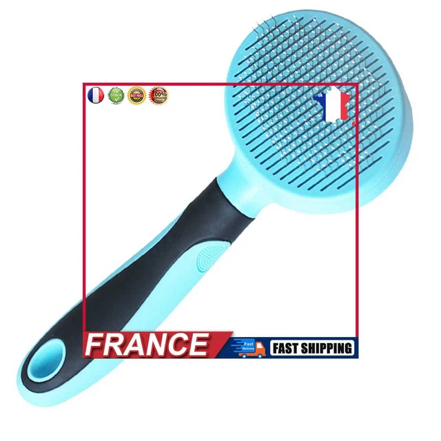 Cat Grooming Brush - Self Cleaning Slicker Brush Easily Removes Mats for Kitten