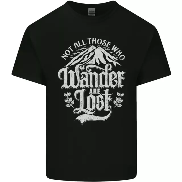 T-shirt top da uomo in cotone Not All Those Who Wander Are Lost Trekking