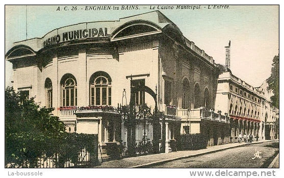 95 ENGHEIN LES BAINS - le casino municipal - l'entree .