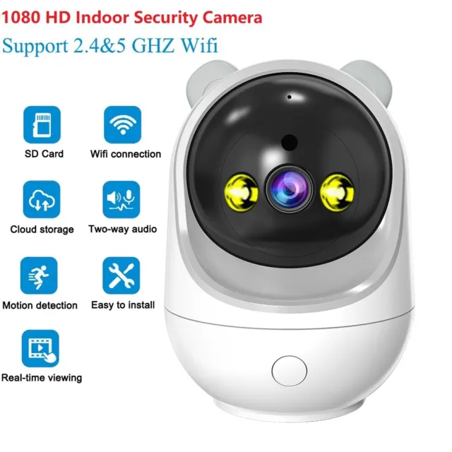 2MP 1080P Wireless WiFi Home Camera Indoor Motion Detection Color Night Vision