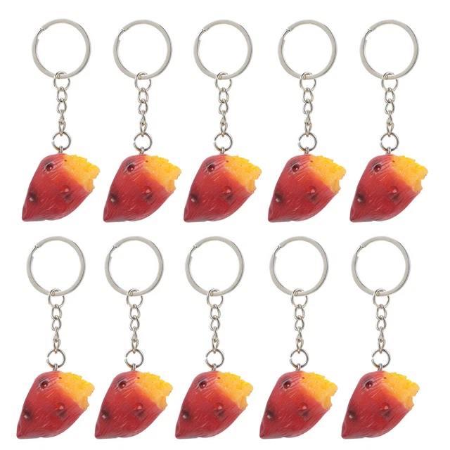 10 pz portachiavi patate dolci ornamenti borsa portachiavi