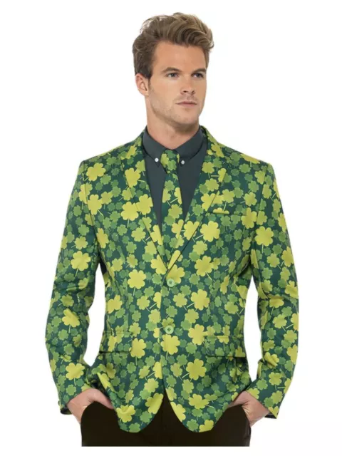 Élégant Trèfle Veste Blazer pour Hommes - Parfait St Patrick Jour Déguisement