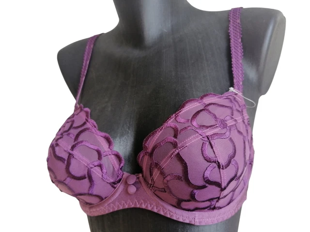 Soutien-gorge Lejaby Fleuri Rose - Avec Armature - Non Rembourré - Tailles 95B/80D Ou 90D - Neuf Avec étiquettes