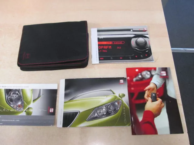 Genuine Seat Ibiza  Handbook Owners Manual Wallet 2006-2012 Inc Audio