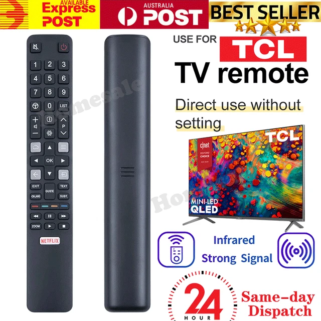 TCL TV REMOTE CONTROL for RC802N YAI1 06-IRPT45-GRC802N - 32S6000S 40S6000FS LED