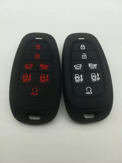 2*Fob Remote Key Cover for 2021 2022 2023 HYUNDAI TUCSON NEXO SANTA FE SONATA