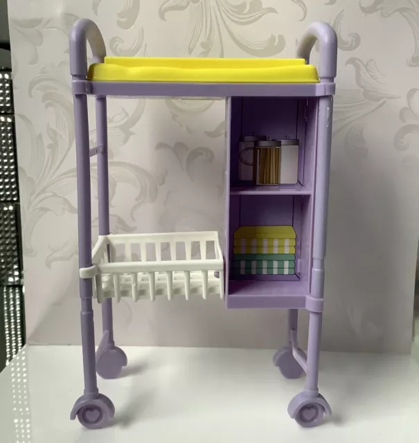 Barbie Baby Doctor Playset Examination Table Trolley Spares (S7)