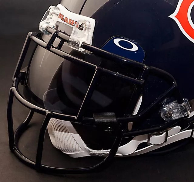 CHICAGO BEARS NFL Schutt EGOP Football Helmet Facemask/Faceguard (NAVY BLUE)