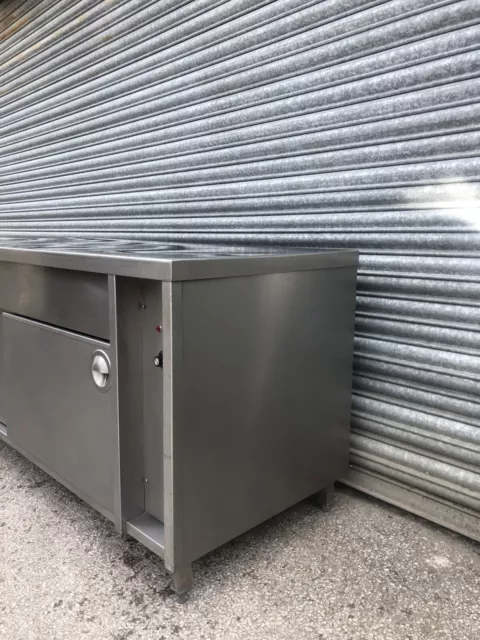 Electric Hot Cupboard With Plain Top Wide 180 Cm / Commercial/ Fan Assisted 2