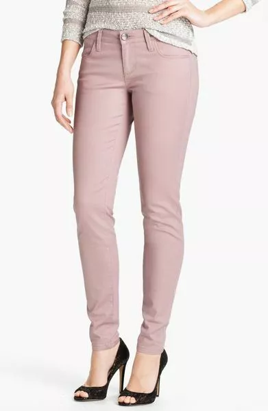 NWT Lands End Womens Mid Rise Straight Leg Jeans Pink Rose 18 37/38W $80 KK151