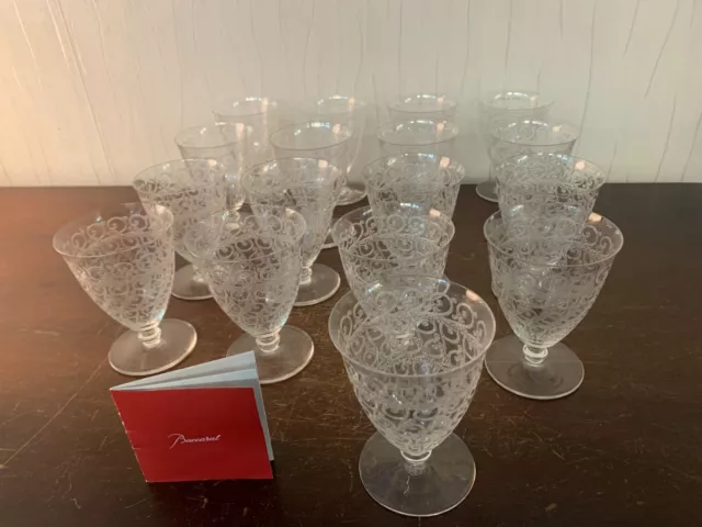 18 verres à eau modèle Châteaubriant en cristal de Baccarat (prix à la pièce)