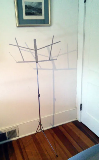 The Hamilton No 400-N Folding Chrome Music Stand - Adjustable