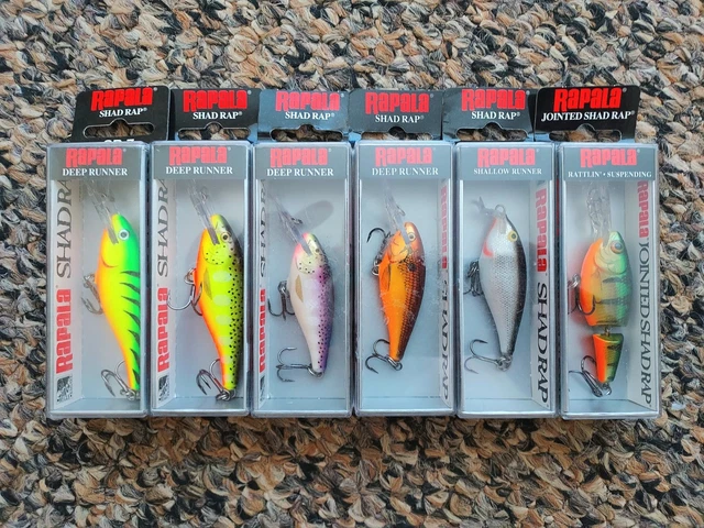 Leurre De Pêche Vintage RAPALA SHAD RAP – Édition Grand Casino 97 – Avec Boîte D'origine