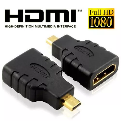 ADAPTADOR DE HDMI HEMBRA TIPO A a MICRO HDMI MACHO TIPO D