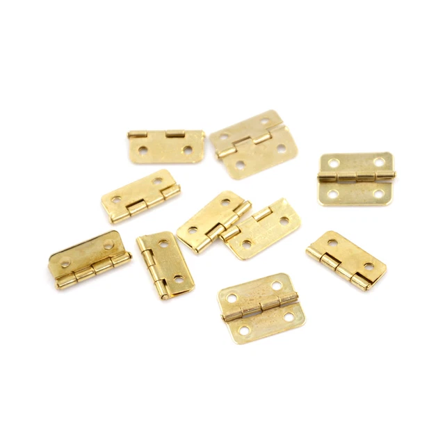 10X Kitchen Cabinet Door 4 Holes Drawer Hinges Jewelry Box Furniture H-xd