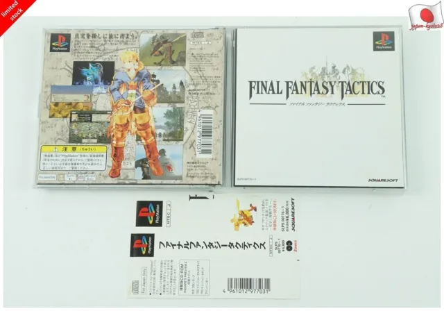 Final Fantasy Tactics PS1 Square Sony Playstation 1 Spine From Japan