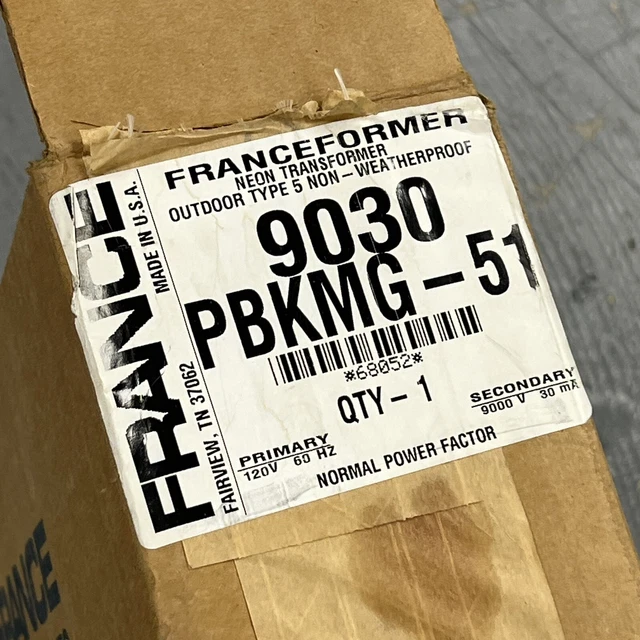 FRANCEFORMER Neon Transformer Outdoor Type 5 Non-Weatherproof 9030 PBKMG-51