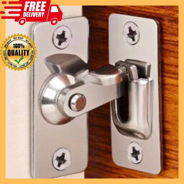 90 Degree Door Latch Sliding Screen Door Latch Barn Door Lock Hasp Latch FreeShi