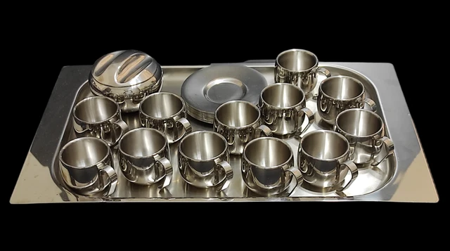 Set 18 Cucchiaini Da Caffè In Acciaio Inox 18/10 – Finitura Oro, Lavabili In Lavastoviglie, 13,5 Cm - 3