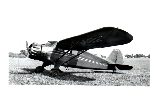 Stinson Reliant Straight Wing Airplane Aircraft Vintage Photograph 5x3.5" N14151