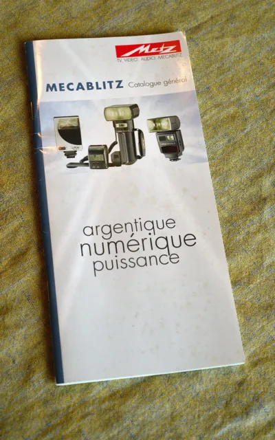 Mecablitz – Brochure Catalogue Produits Metz 2001 – Fr – Très Bon État