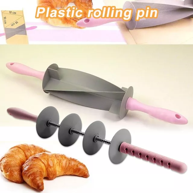 Adjustable Blade Roller Pin Croissant Cutter Multi-function Bread Slicer Set QS