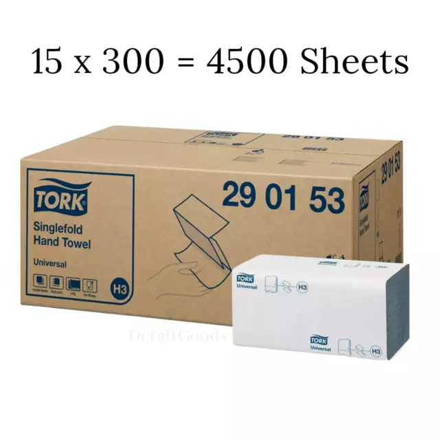 Hand Towels Tork Universal  2Ply Single-fold Wiping Paper Towels 4500 Sheets