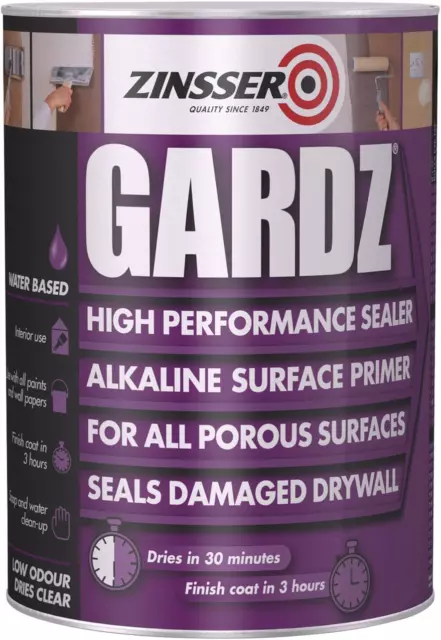 Primer sellador Zinsser ZINGS1L GS1L Gardz 1 litro, 1 L, transparente