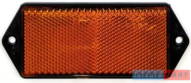 Trailer and Truck Reflectors Rectangular Amber Orange Screw on Set of 10 3