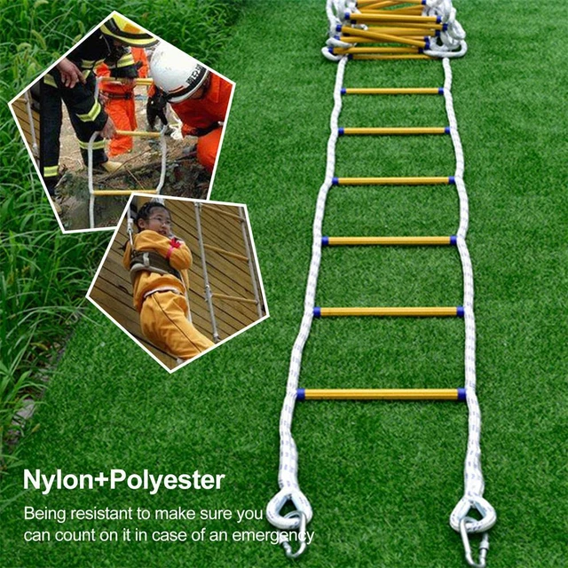 RESIN FIRE FIGHTING Rope Ladder Rescue Training Escape Rope Ladder