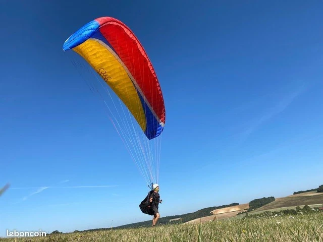 PACK COMPLET PARAPENTE en A - PTV 70/100 kg  -  AILE / SELLETTE / SECOURS / SAC