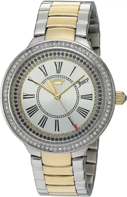 Juicy Couture 1901553 Silver Dial Two-Tone Bracelet Women's 40Mm Women's Watch