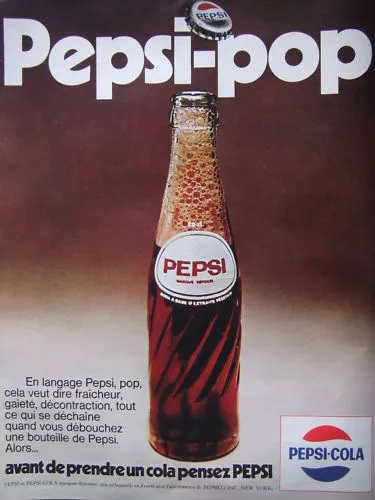 1970 Pepsi-Cola Pop Press Advertisement Before Taking A Cola Think