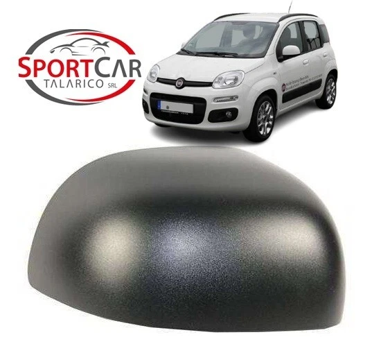 Calotta Specchietto Retrovisore Nera Per Fiat Panda 2009+ - Lato Passeggero, Ricambio BSSTORE - Foto 9