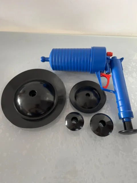 Air Power Drain Blaster Hochdruck Abflussöffner Für Verstopfte Bad Toilette