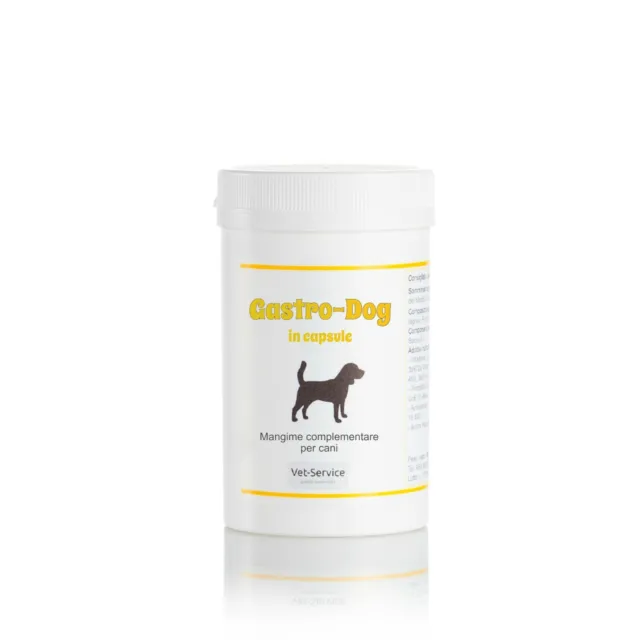 Integratore per cani Gastro-Dog, gastrite e reflusso gastroesofageo, 120-240 cps
