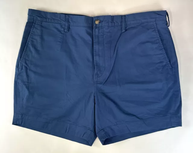 NWT Polo Ralph Lauren Shorts Mens 38W Stretch Classic Fit Blue Chino 6"