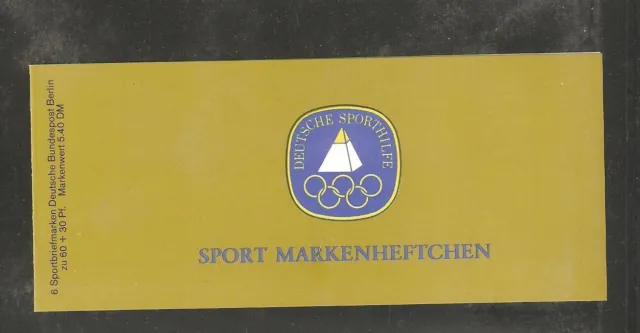 Berlin 1981 postfrisches Sport Markenheft mit 6x Mi 645