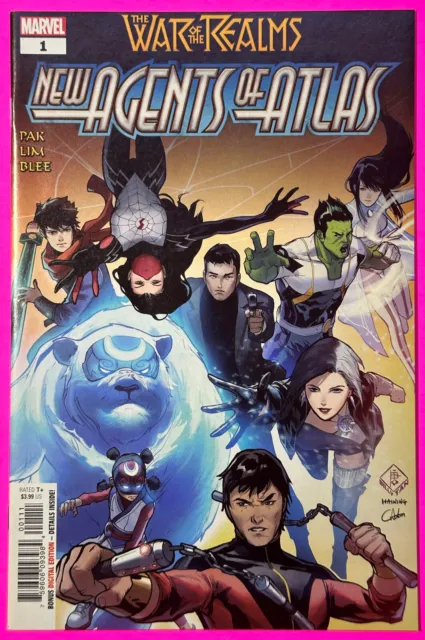 War Of The Realms New Agents Of Atlas #1 (Marvel 2019) 1St Luna Snow, Wave, Aero