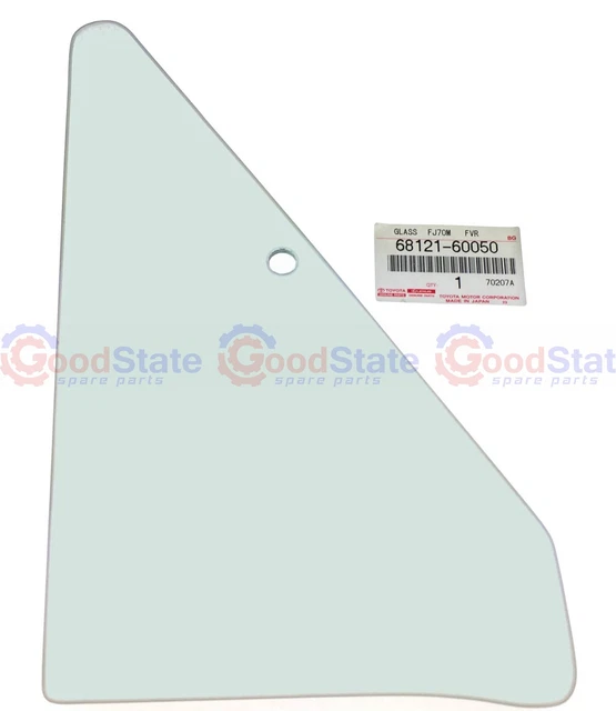 Genuine Toyota Land Cruiser HZJ70 BJ73 Soft Top Right-Hand Quarter Vent Window Glass - New
