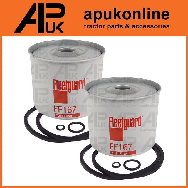 2x Fleetguard Fuel Filter for David Brown 770 780 880 900 950 990 995 Tractor