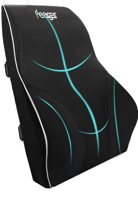 Almohada de soporte lumbar Feagar espuma viscoelástica respaldo cojín ortopédico espalda