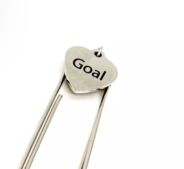 Goal Charm Bookmark, Goal Setting Gift, Achievement Gift, Weight Loss Goals