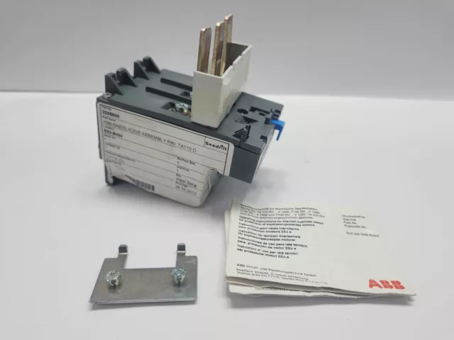 Abb Ta110 Du Thermal Overload Relay 2285800