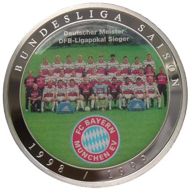 Fc Bayern München - Münze-Medaille - Bundesliga Saison 1998/1999
