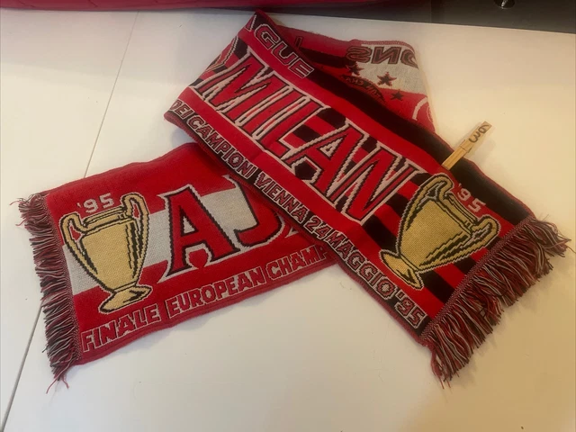 Sciarpa AC Milan Ufficiale - Linea ESS Con Logo, Unisex Per Tifosi Rossoneri - Foto 3