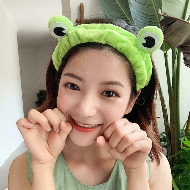 2Type Cute Frog Selfie Headband Elastic Wide-brimmed Funny Hairbands ~us