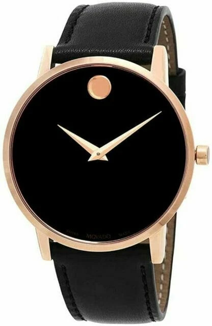 Movado Museum Orologio Classico da Uomo Nero - 0607315