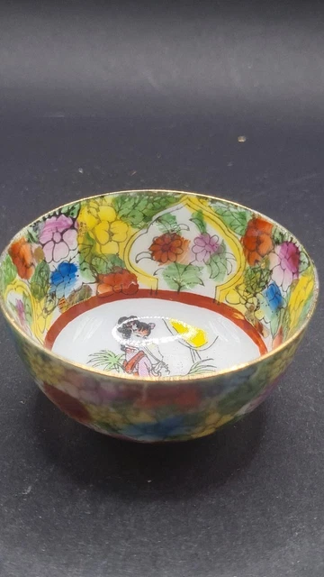 China Cloisonne Schüssel  Schale Deko Ornamente Handarbeit 063002 5*2,5cm