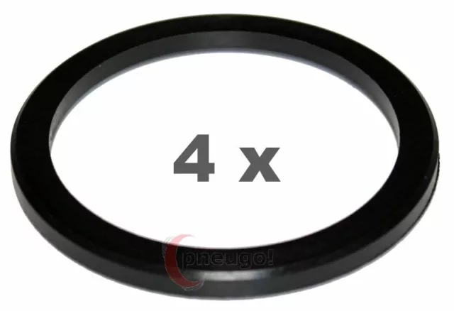 4 Zentrierringe für Alufelgen 79.50 mm auf 65.10 mm Kunststoff (79,50/65,10)